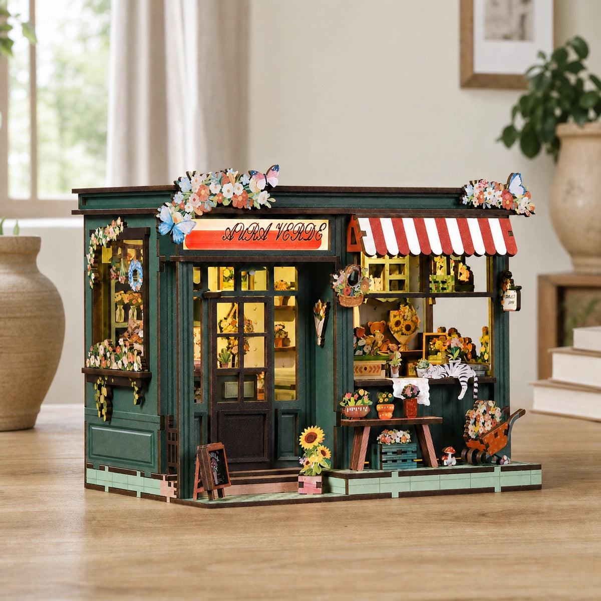 Aura Verde Flower Room - DIY mini house