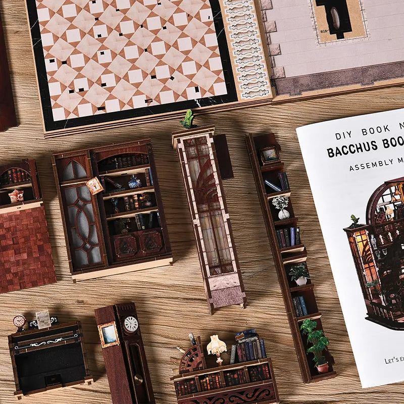 Bacchus Bookstore - House miniature DIY