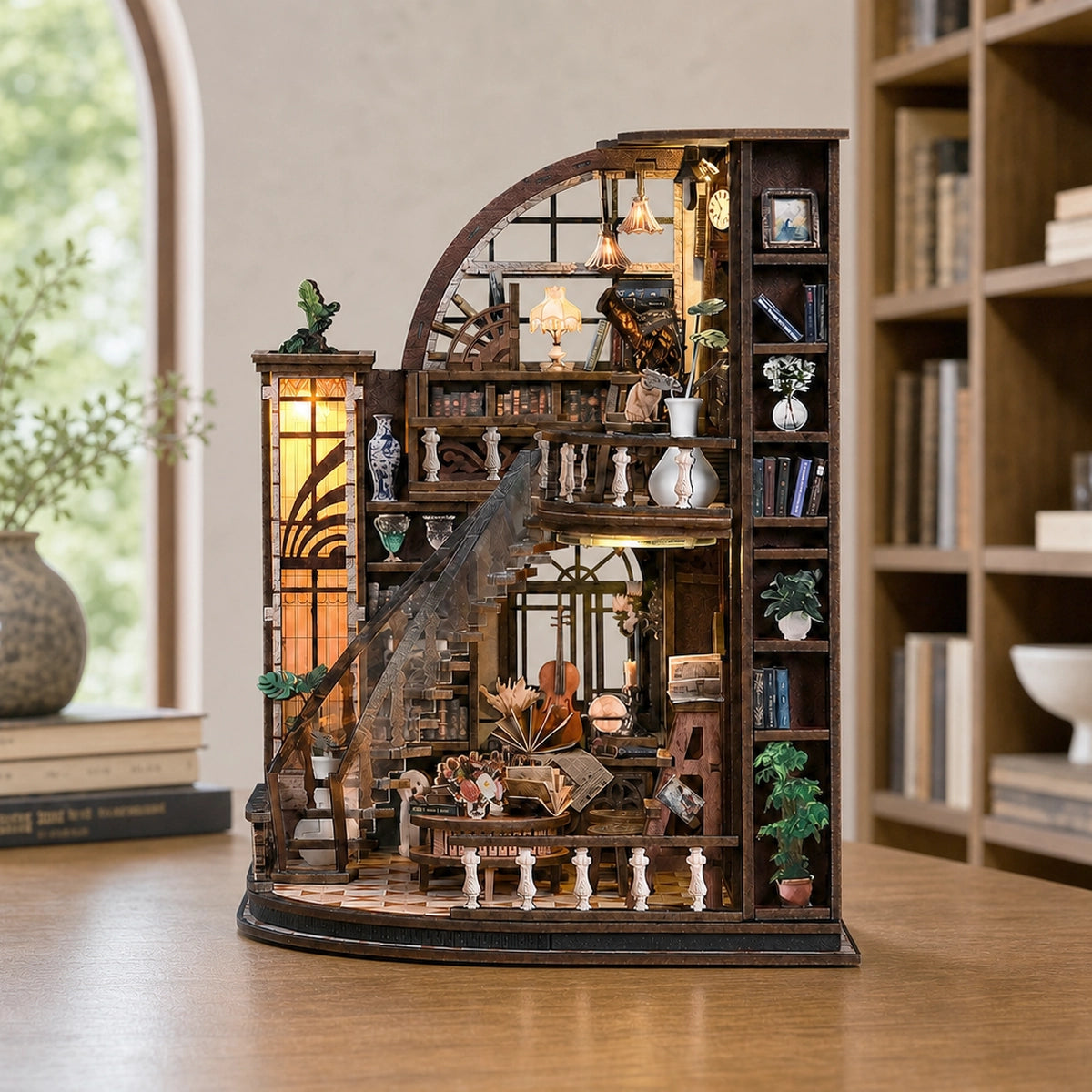 Bacchus Bookstore - House miniature DIY