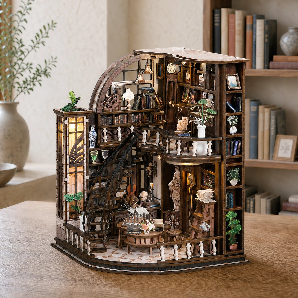 Bacchus Bookstore - House miniature DIY