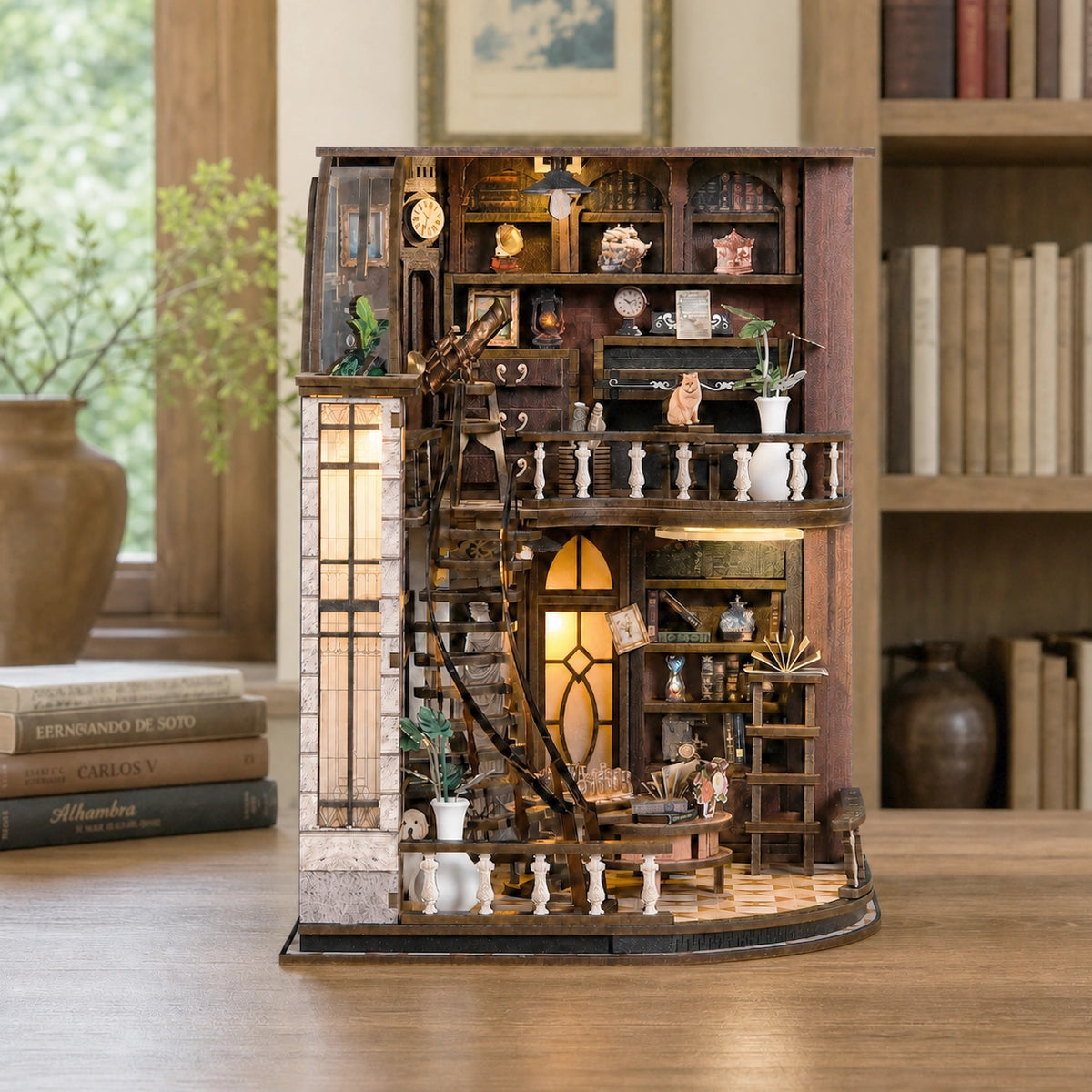 Bacchus Bookstore - House miniature DIY