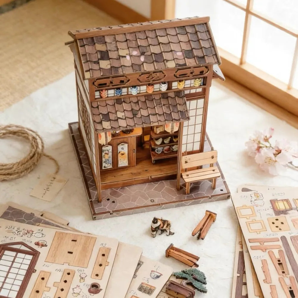 Cherry Blossom Tree Tea Pavilion - Casa miniatura