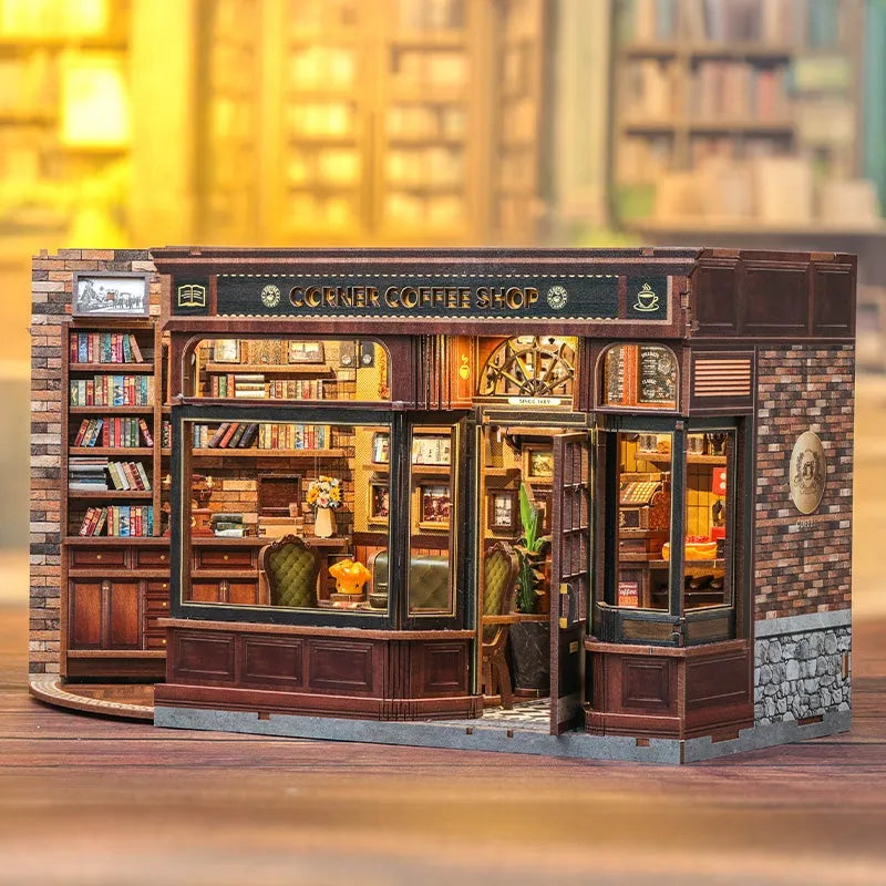 Corner Coffee Shop - Casa en miniatura DIY