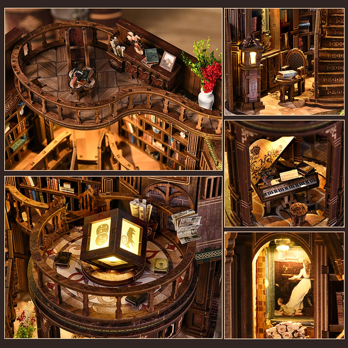 Dreamy Book Hall - Casa en miniatura