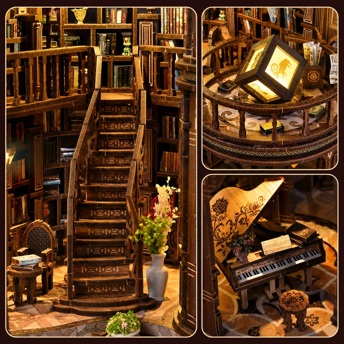 Dreamy Book Hall - Casa en miniatura