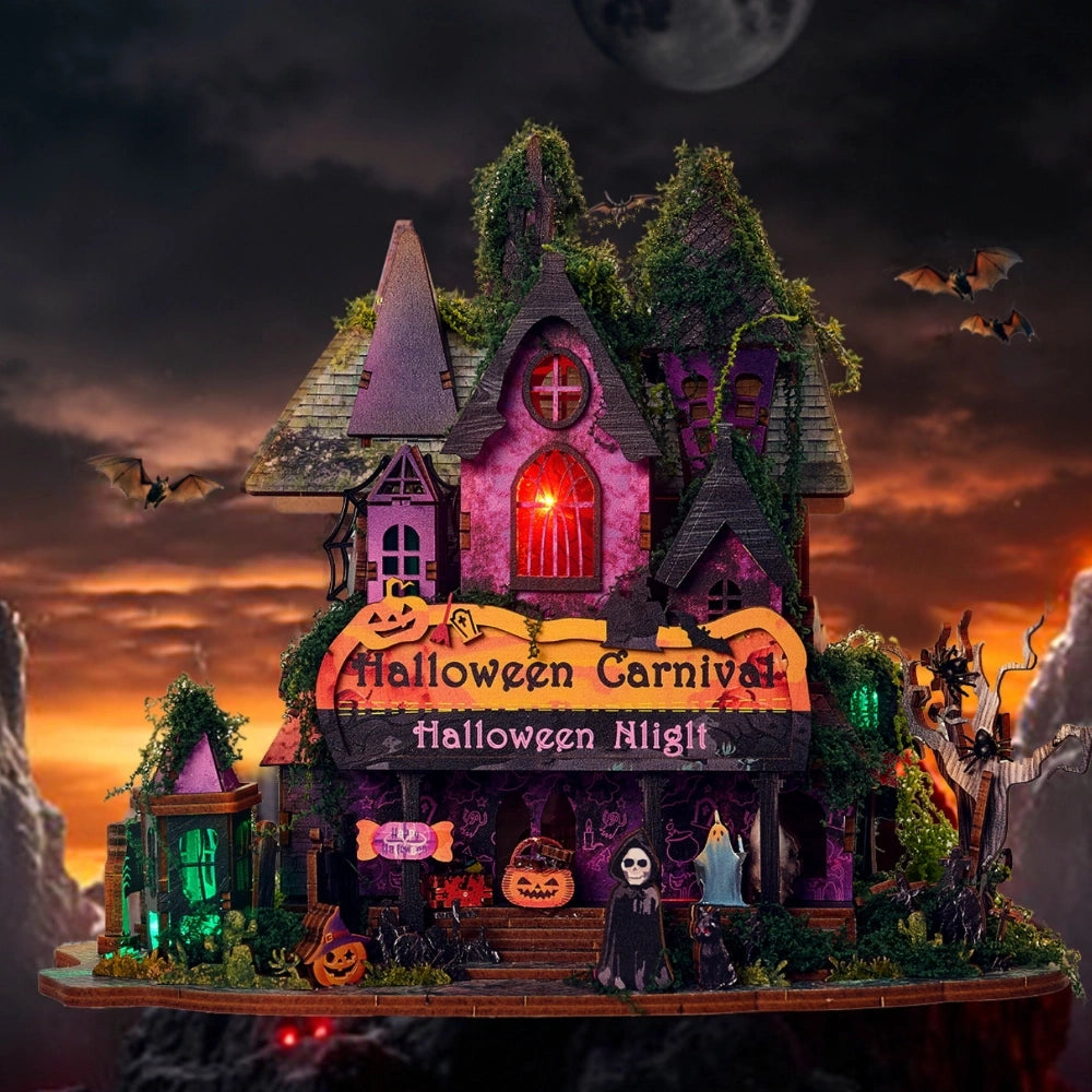 Halloween Night - House miniature DIY