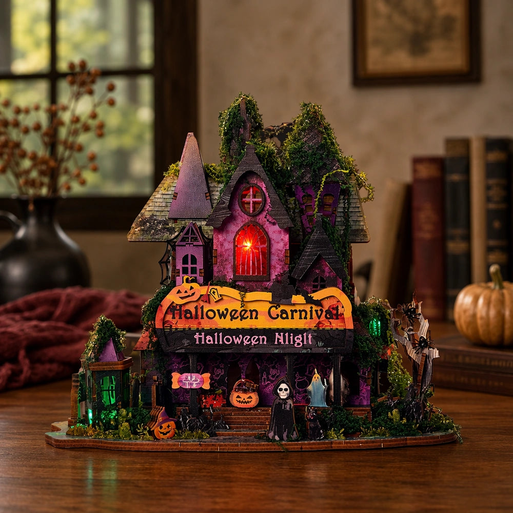 Halloween Night - House miniature DIY