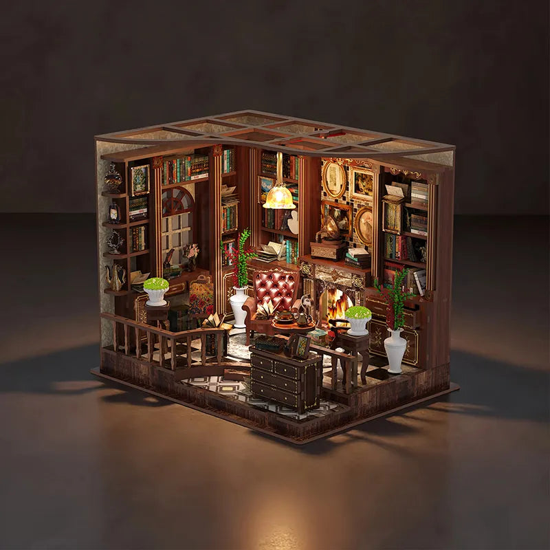 Left Bank Study - House miniature DIY