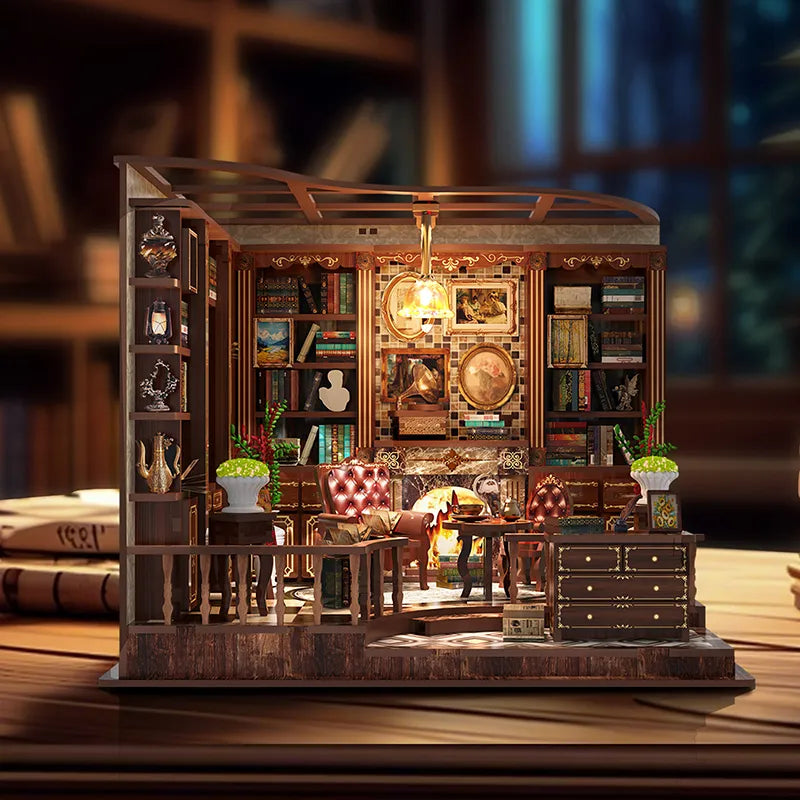 Left Bank Study - House miniature DIY