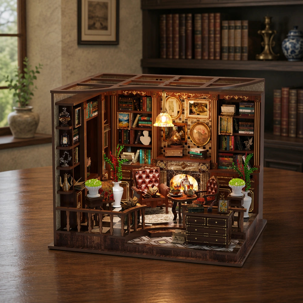 Left Bank Study - House miniature DIY