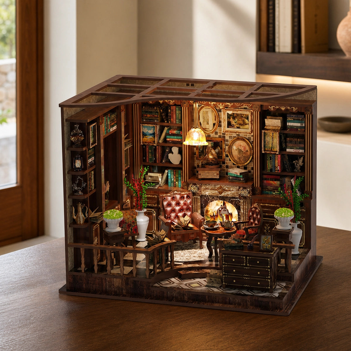 Left Bank Study - House miniature DIY