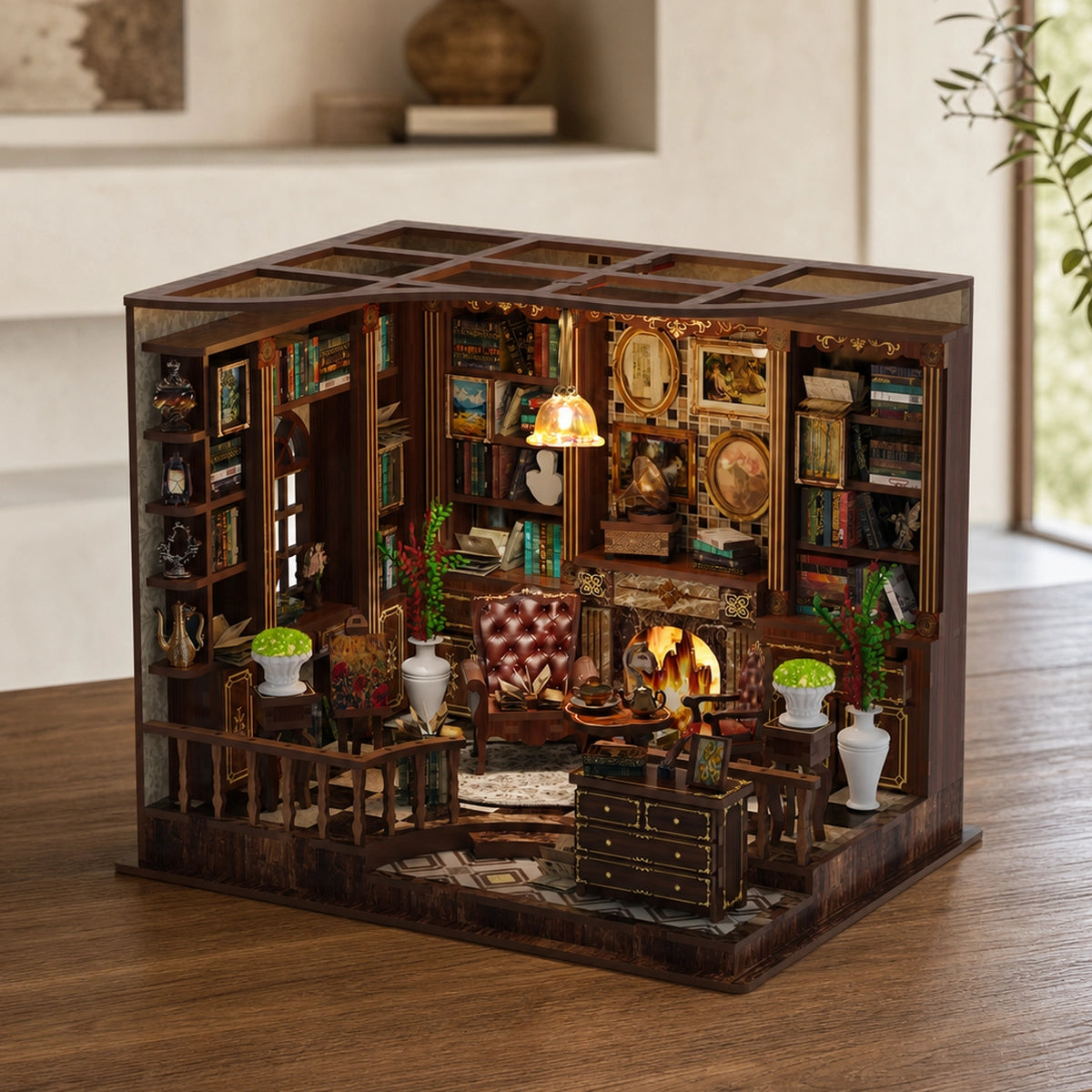 Left Bank Study - House miniature DIY