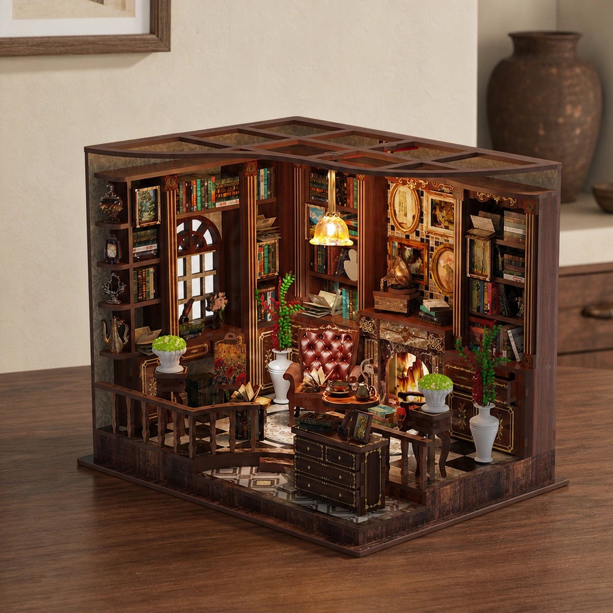 Left Bank Study - House miniature DIY
