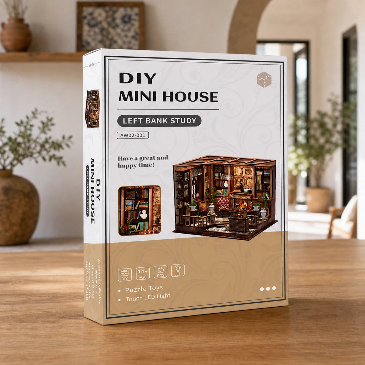 Left Bank Study - House miniature DIY