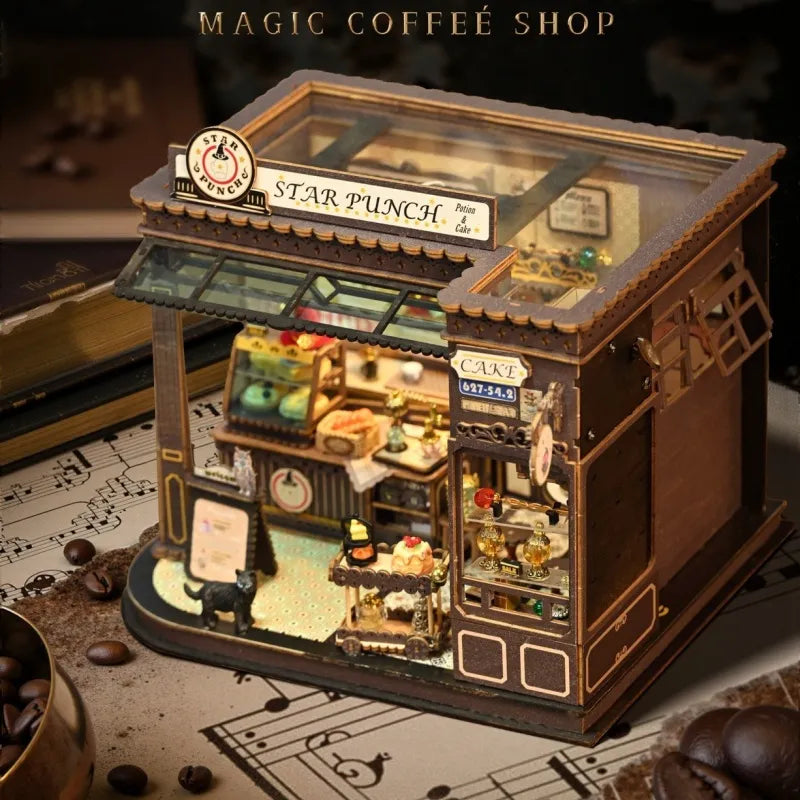 Magic Coffee Shop - Casa en miniatura DIY