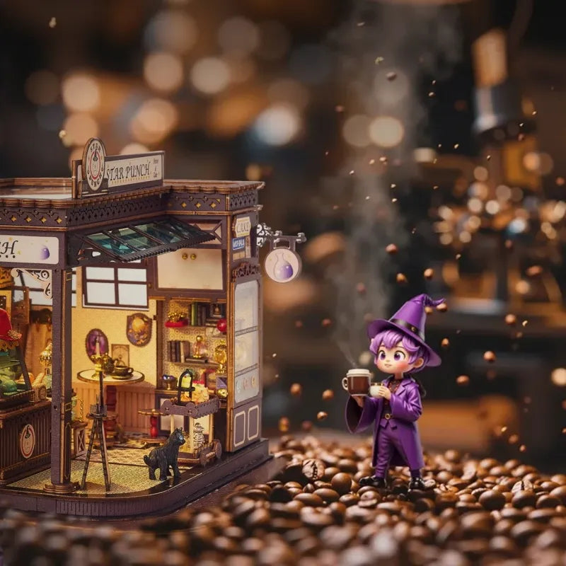 Magic Coffee Shop - Casa en miniatura DIY