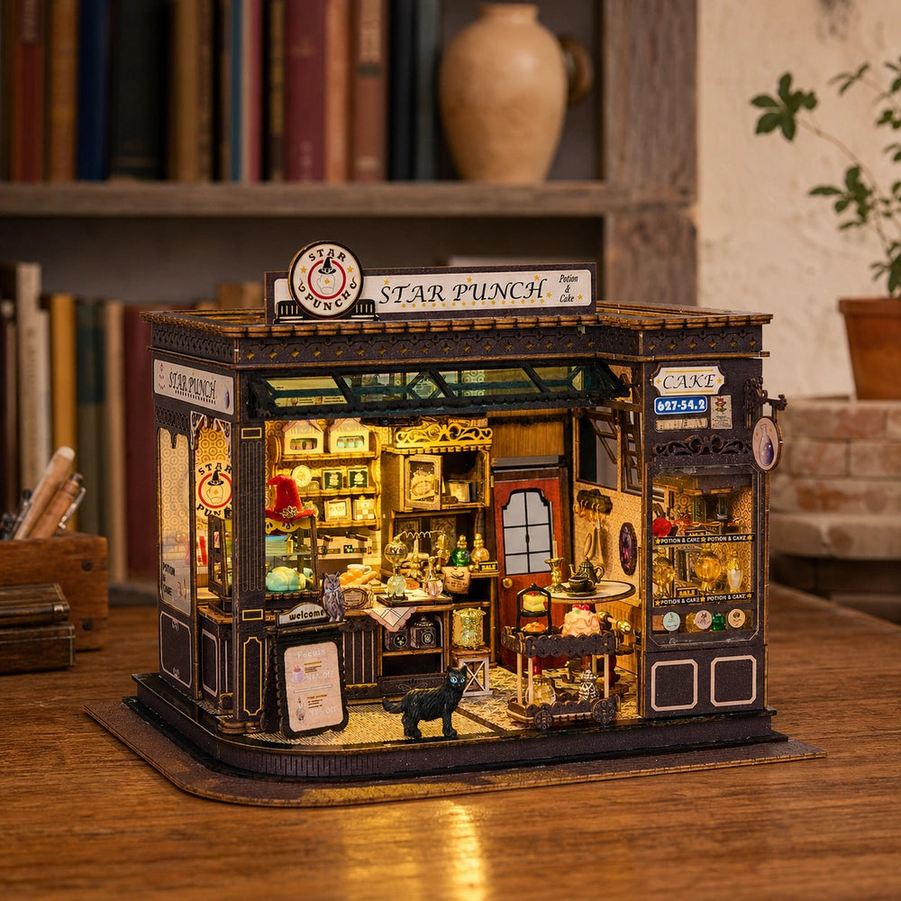 Magic Coffee Shop - Casa en miniatura DIY