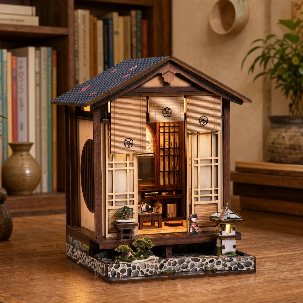 Moss-Lantern Harmony Garden - Casa en miniatura