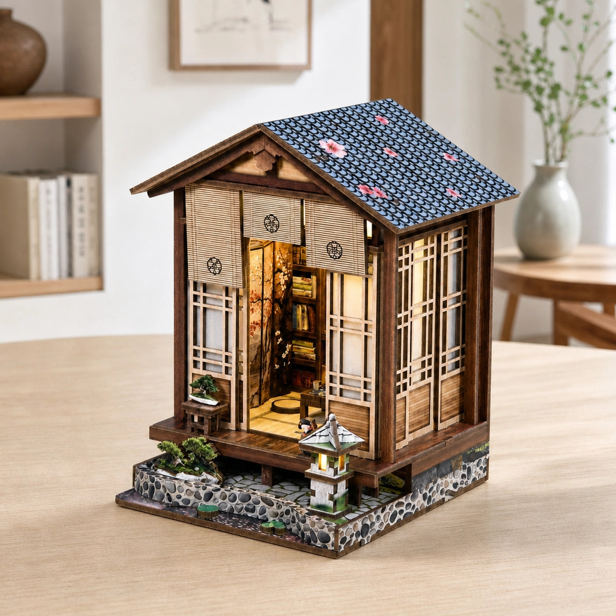 Moss-Lantern Harmony Garden - Casa en miniatura