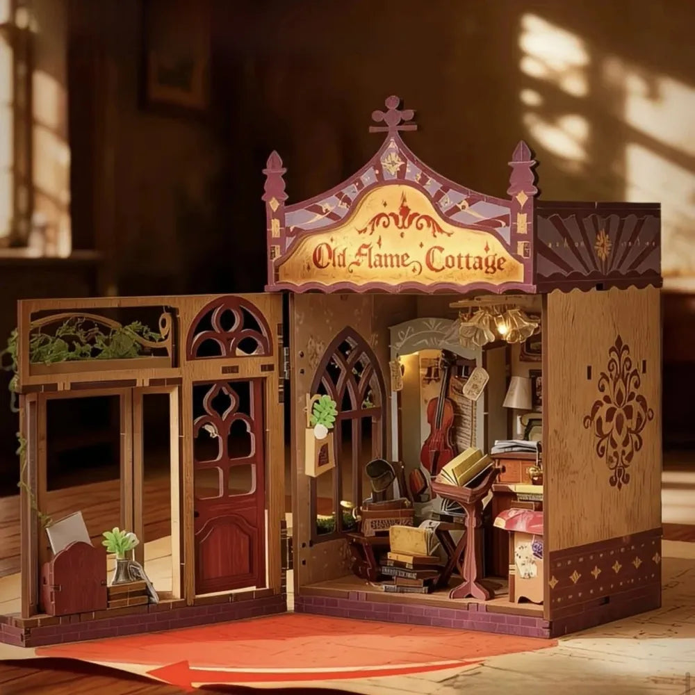 Old Flame Cottage - House miniature DIY