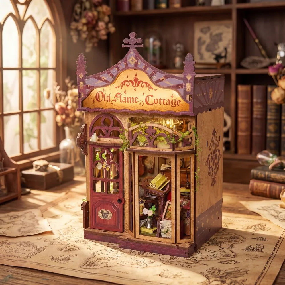 Old Flame Cottage - House miniature DIY
