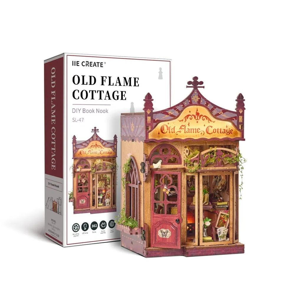Old Flame Cottage - House miniature DIY