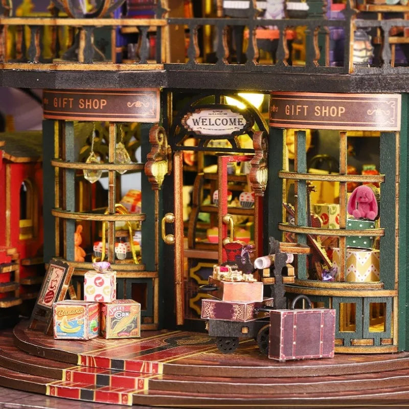 Rail Track Secluded City - House miniature DIY