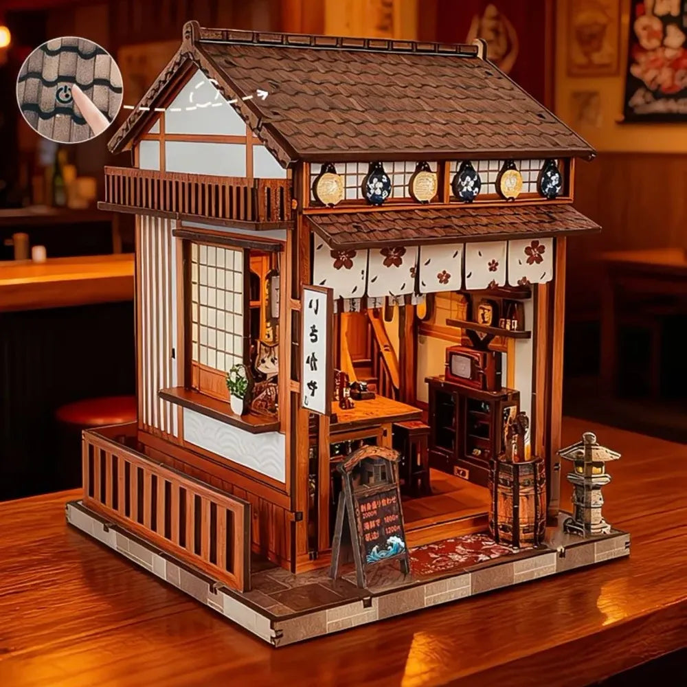 Sakura Curtain Izakaya - DIY mini house