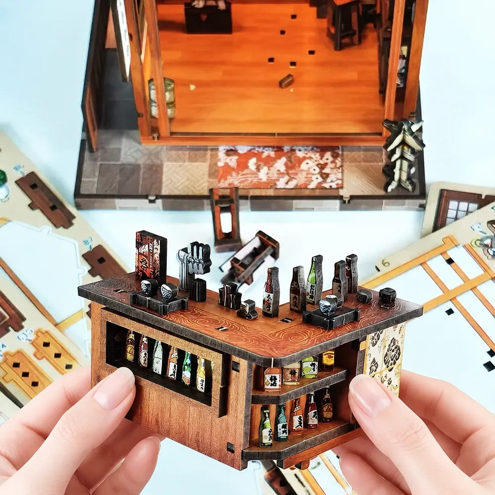 Sakura Curtain Izakaya - DIY mini house