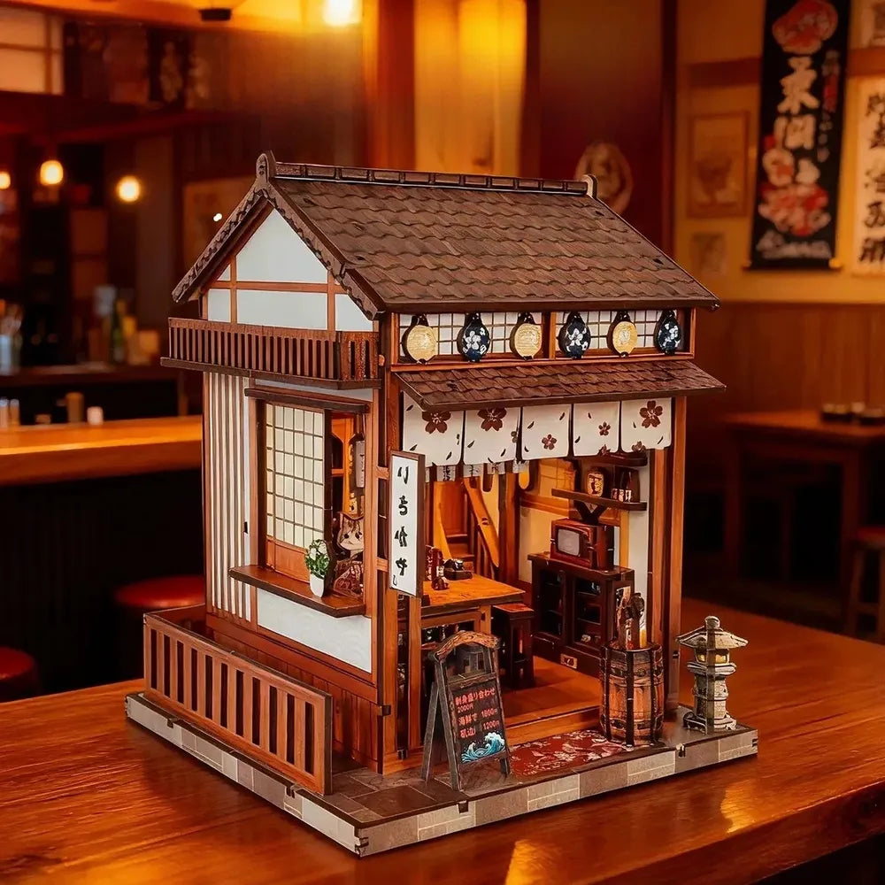 Sakura Curtain Izakaya - DIY mini house