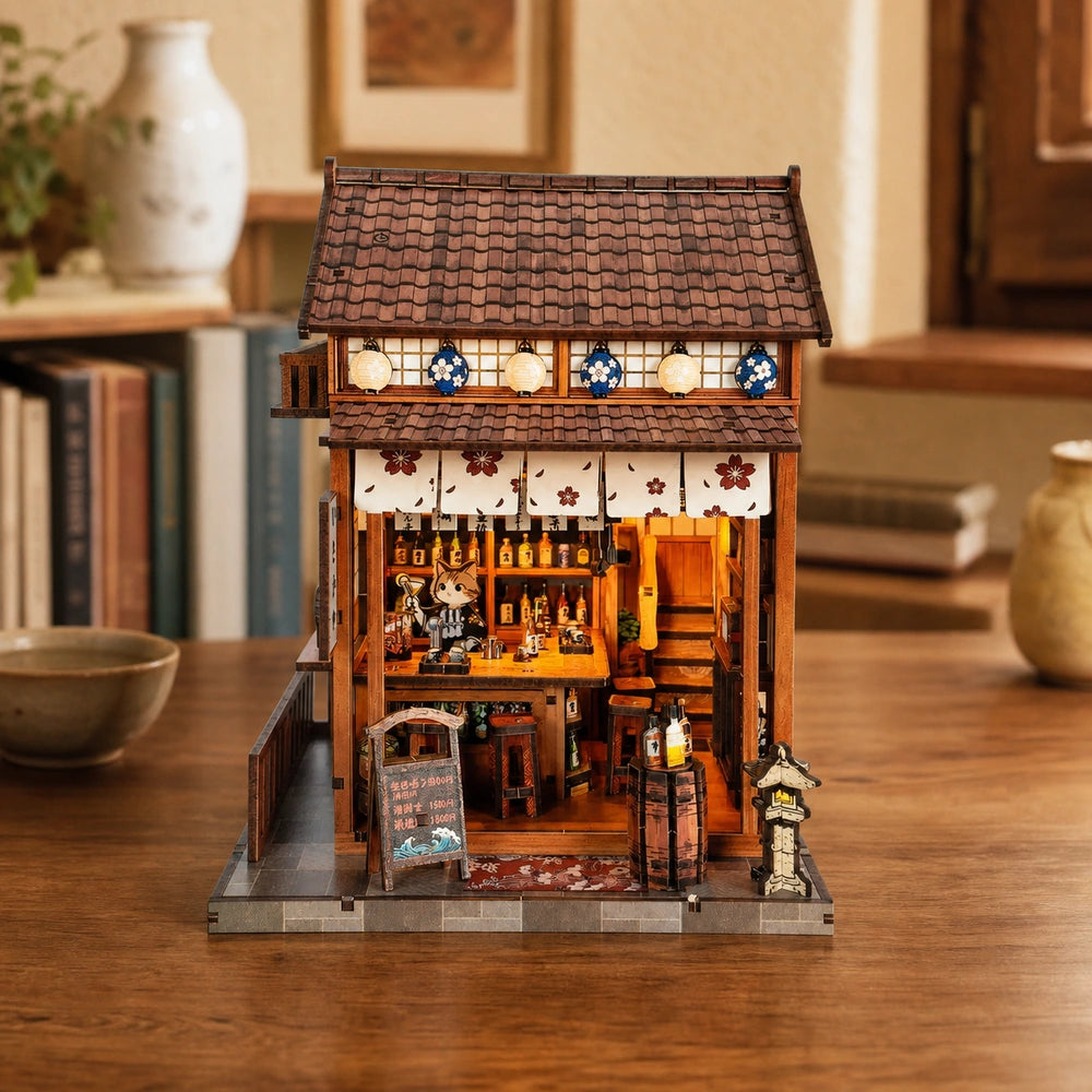 Sakura Curtain Izakaya - DIY mini house