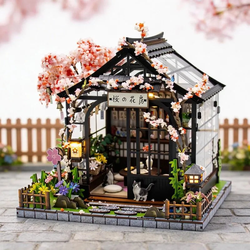 Spring Sakura Greenhouse - Miniatura casa
