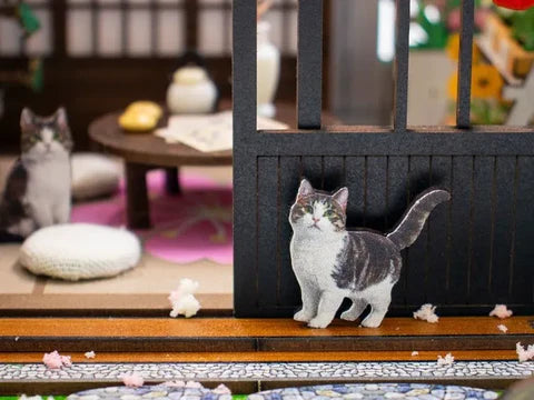 Gato en la puerta