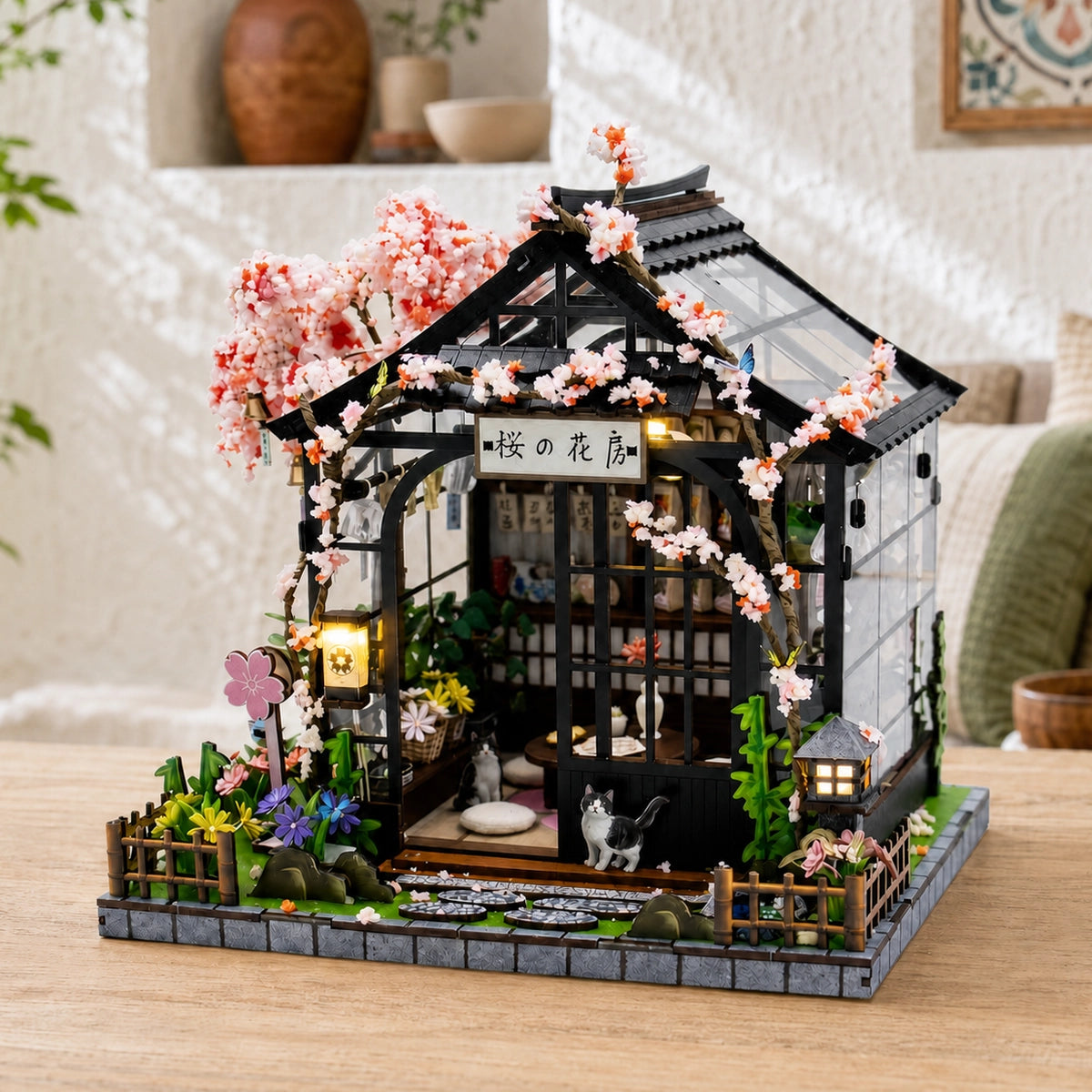 Spring Sakura Greenhouse - Miniatura casa