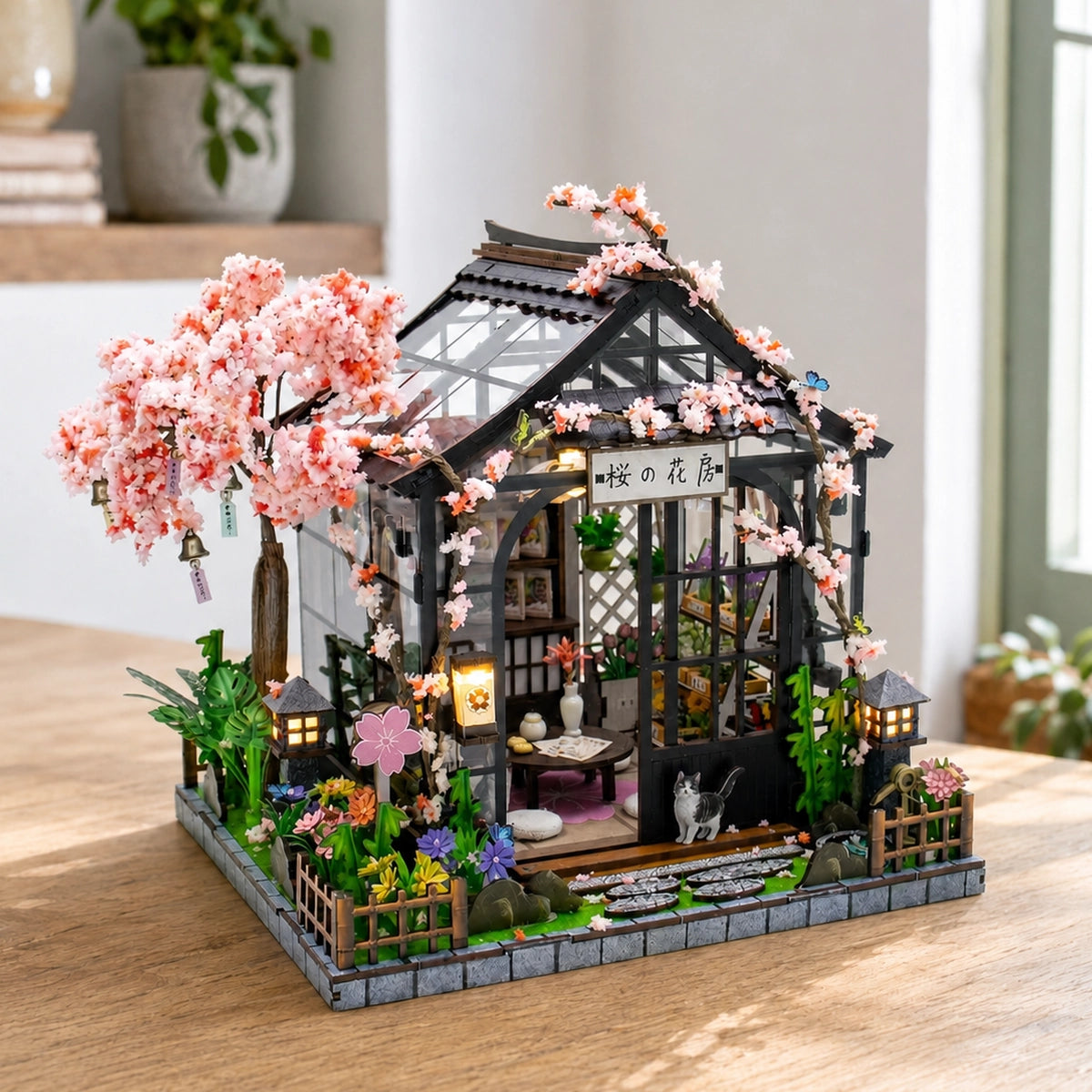 Spring Sakura Greenhouse - Miniatura casa