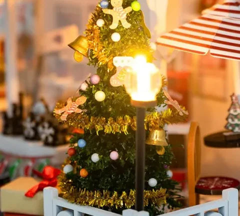 Árbol de Navidad iluminado