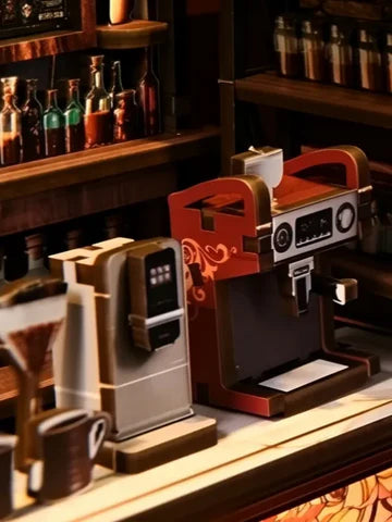 Cafeteras sobre la barra