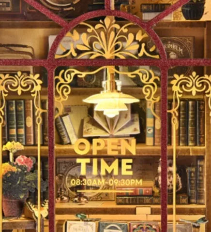 Escaparate con horario