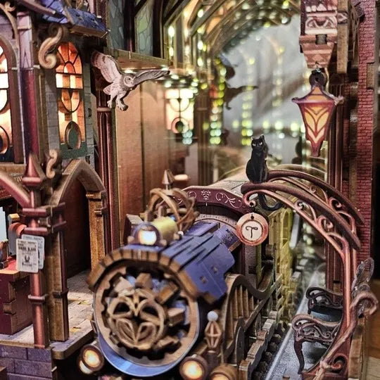 Locomotora en la estación