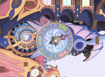 Reloj entre engranajes