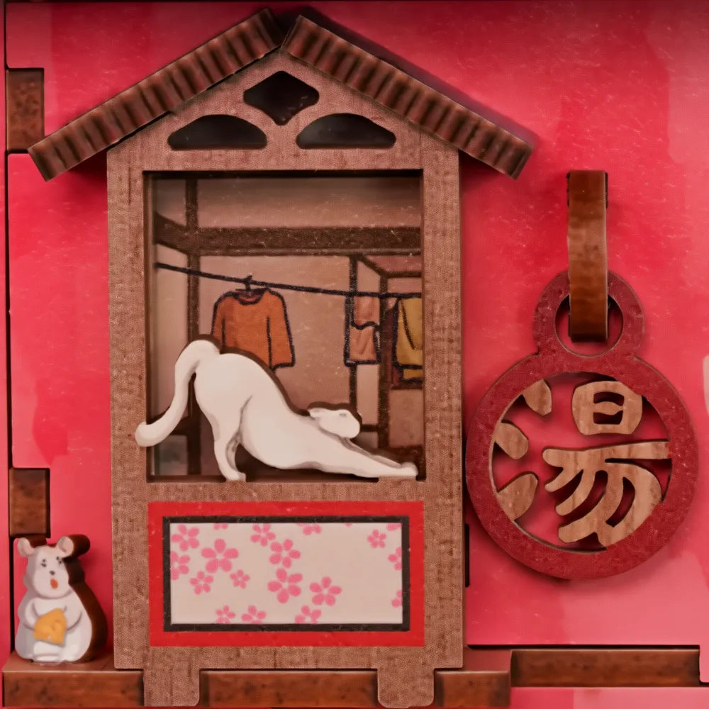 Onsen Saga - Rompecabezas 3D de madera