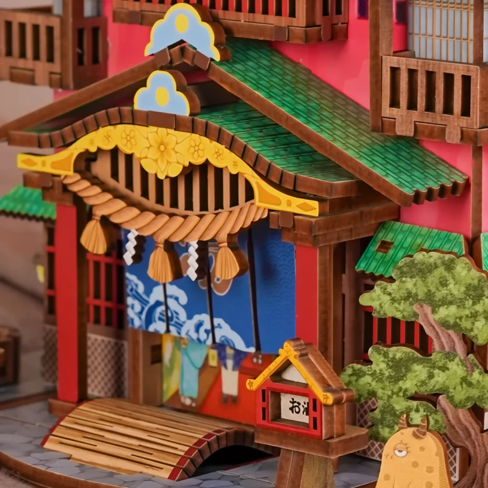 Onsen Saga - Rompecabezas 3D de madera