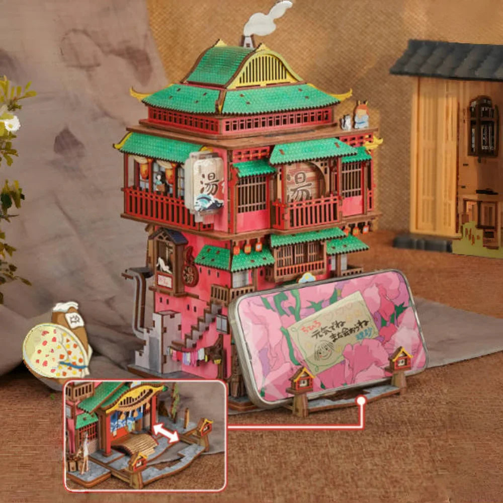 Onsen Saga - Rompecabezas 3D de madera
