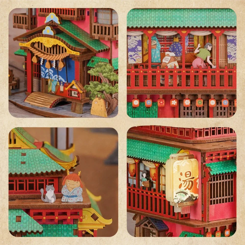 Onsen Saga - Rompecabezas 3D de madera