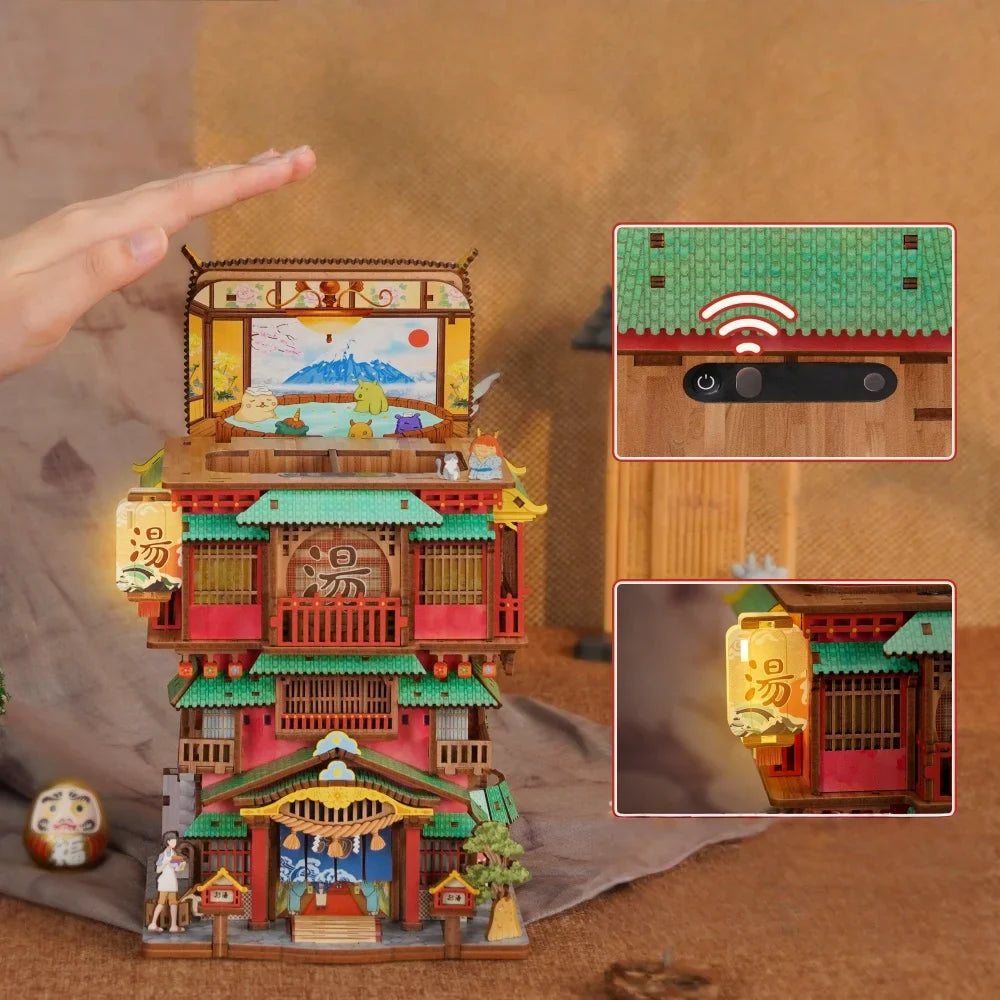 Onsen Saga - Rompecabezas 3D de madera