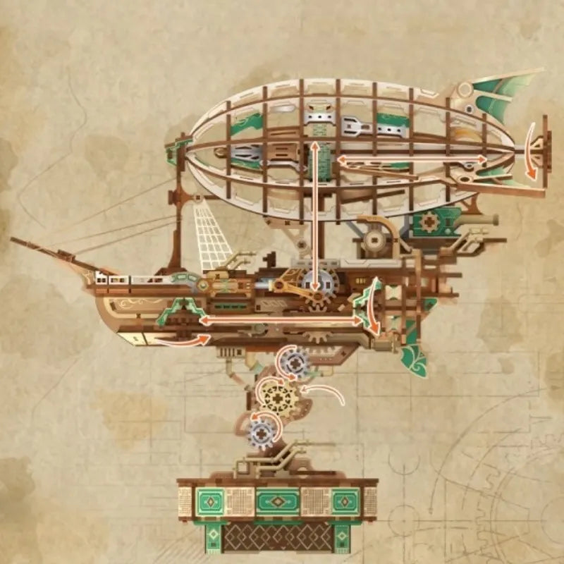 Sailing In Fog - Rompecabezas 3D de madera