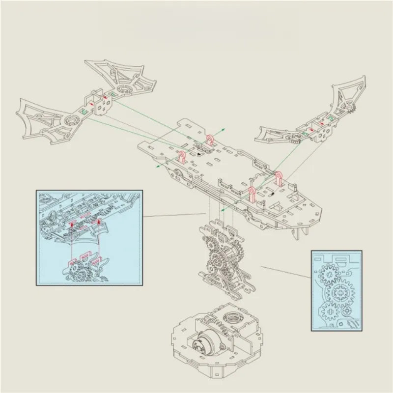 Wind Voyager - Puzzle 3D de madera