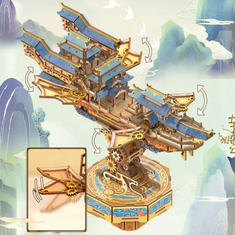 Wind Voyager - Puzzle 3D de madera